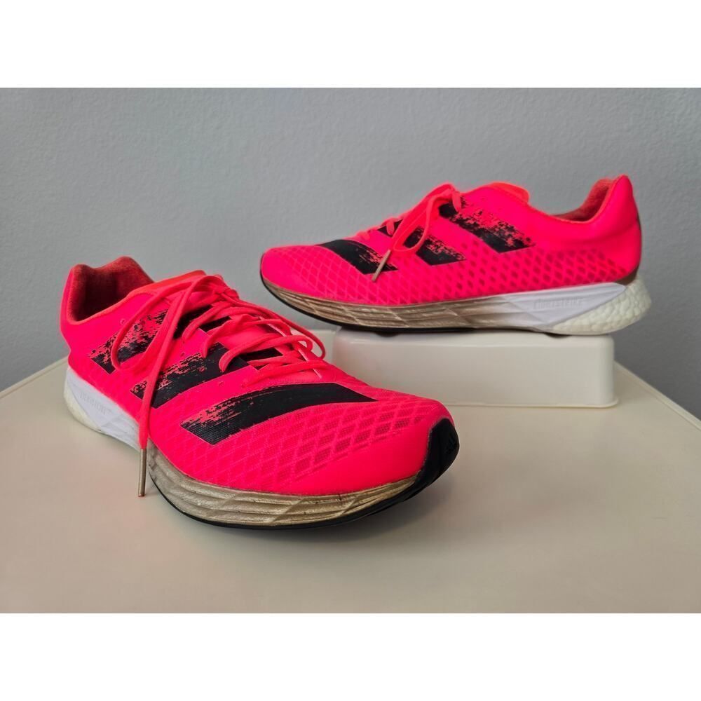 Adidas Adizero Women’s US 9.5 Pink Coral Running Shoes Athleisure Performance